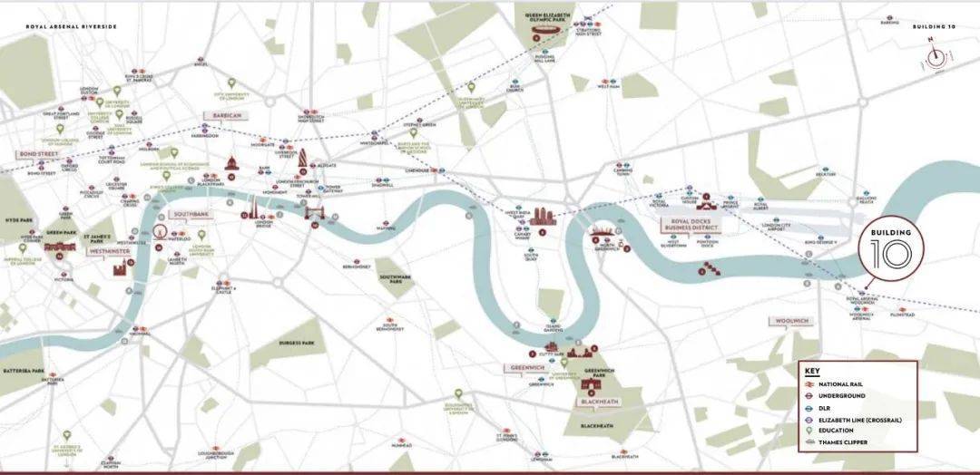 【英国房产推荐】东伦敦泰晤士河畔高端公寓必博体育 Royal Arsenal R(图2)